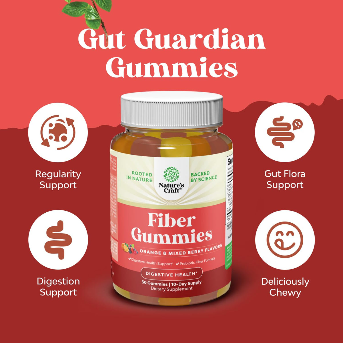 Tasty Prebiotic Fiber Gummies for Adults - High Fiber Supplement Gummies Vitamins for Adults with Prebiotic Soluble Chicory Root for Immunity and Digestive Support - Non GMO Vegan Halal 60 Count