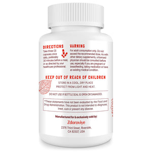 Zdoroviye Nitric Oxide Supplement for Men, 90 Capsules (2 Pack) ZdoroviyeBuy Supplements Australia