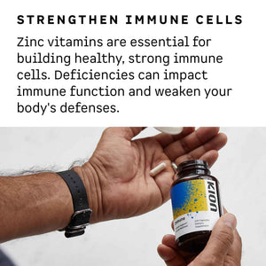 Kion Immune - Immune Support Supplement - Vitamin C Supplement - Vitamin C and Zinc for Everyday Wellness - 500 mg Vitamin C (Ascorbic Acid) and 10 mg Zinc - 120 Servings