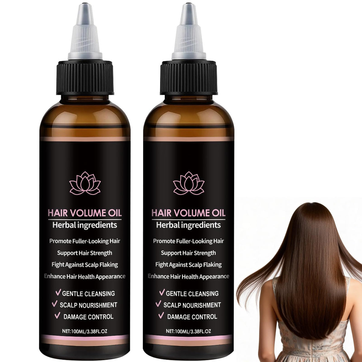 Afalin 2Pcs Lifewitqueenp Hair Care Growth Oil, Queenp Ayurvedic Hair Growth Oil, Light and Non-Greasy, Reduces Split Ends & Dryness, Lightweight for All Hair Types