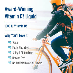 Nordic Naturals Plant-Based Vitamin D3 Liquid - 1 oz - 1000 IU Vitamin D3 - Healthy Bones, Mood & Immune System Function - Non-GMO, Vegan - 60 Servings Nordic NaturalsBuy Supplements Australia