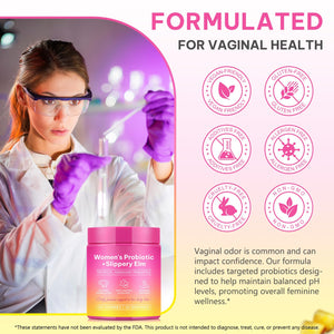 KITNOBLIS Feminine Probiotic Gummies with Slippery Elm- Pineapple Gummies for Women pH Balance, Gut Health & Immune Supports | with Prebiotics & Lactobacillus Blend (60 Gummies) KITNOBLISBuy Supplements Australia