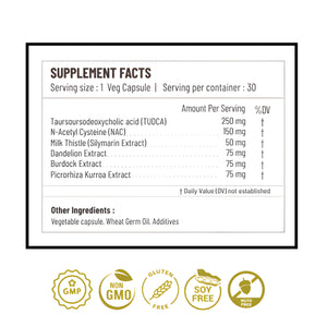 supplement products​Onpharno TUDCA Advance – 250mg TUDCA, NAC, Milk Thistle, Dandelion, Burdock & Picrorhiza Extract – 30 Liquid-Filled Veg Capsules - JerryCherryUSA