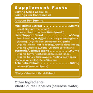 Premier Research Labs HepatoVen - Milk Thistle Liver Support, Liver Cleanse & Maintain, Liver Pills, Liver Vitamins for Women & Men with Artichoke Extract - 60 Vegetarian Capsules Premier Research LabsBuy Supplements Australia