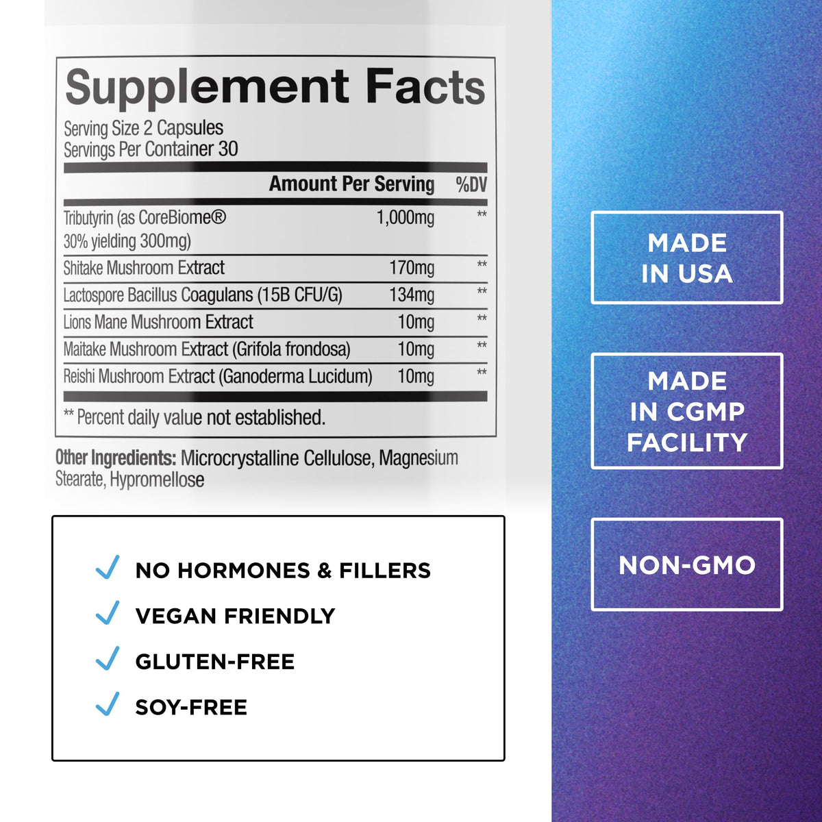 DR. EMIL NUTRITION Women & Men Total Gut Health Complex - Prebiotic + Probiotic + Postbiotic Gut Health Supplements