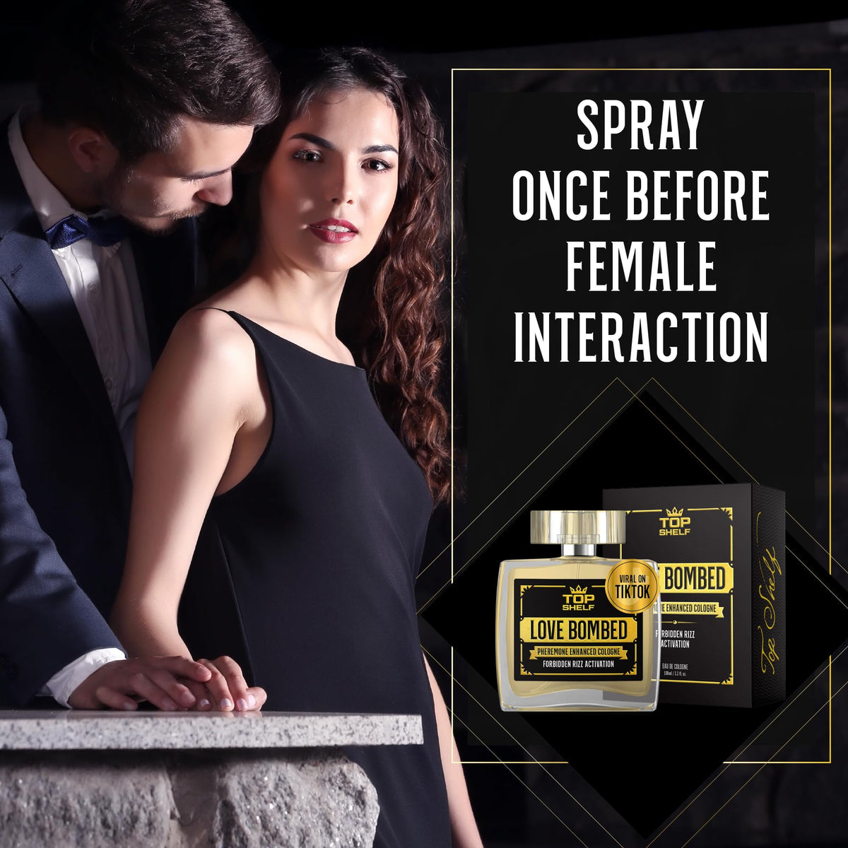 Join Top Shelf Grind Love Bombed - Pheromone Cologne for Men - Bold Attraction