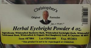 Christophers Original Formulas Herbal Eyebright Powder 4 OZ Christopher's Original FormulasBuy Supplements Australia