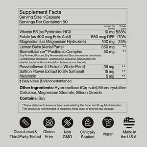 SecondKind Anxiety & Stress Relief Supplement – Saffron & Postbiotic Supplement for Emotional Support – 1000x More Active Ingredients Than Probiotics. Made with BiomeBalance™ in the USA, 60 Capsules SecondKindBuy Supplements Australia