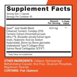 Qunol 5-in-1 Joint Support Supplement, Fast Acting, One Pill Dose, Support Healthy Inflammation Response & Discomfort Caused by Overuse of Joints, Alternative to Glucosamine Chondroitin MSM, 45 Count QunolBuy Supplements Australia