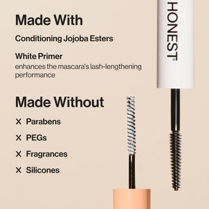 Honest Beauty 2-in-1 Extreme Length Clean Mascara + Lash Primer | Lengthening + Volumizing | Cruelty Free + Safe for Sensitive Eyes | Black, .27 fl oz Honest BeautyBuy Supplements Australia