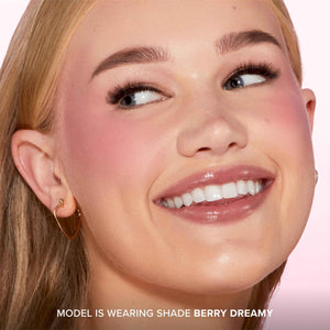 Too Faced Cloud Crush Blurring Blush | Velvety Powder Blush for Cheeks with High-Pigment Formula | 93% Naturally Derived Ingredients, Vegan & Cruelty-Free, Berry Dreamy, 0.17 Ounce