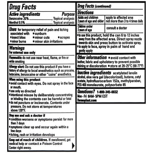 Dermoplast Pain, Burn & Itch Relief Spray for Minor Cuts, Burns and Bug Bites, 2.75 Oz (Packaging May Vary) DermoplastBuy Supplements Australia
