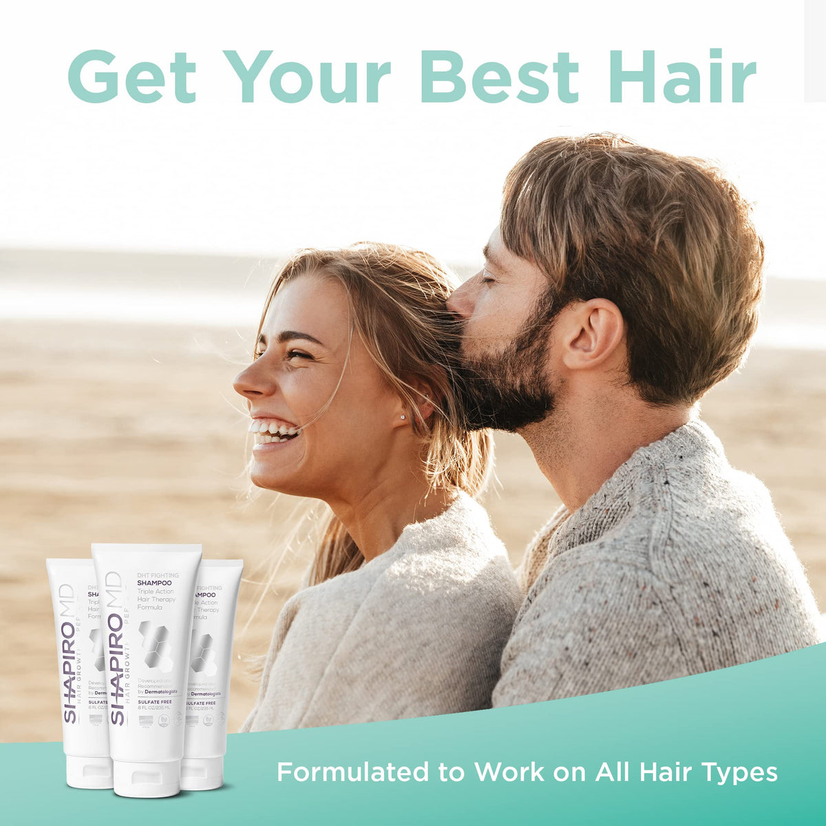 Shapiro MD Hair Growth Experts Vegan Hair Loss Shampoo for Thinning Hair - Experience Healthier, Fuller and Thicker Looking Hair (1 Month Supply)
