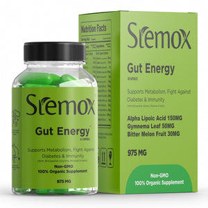 Stemox Gut Energy – Natural Energy & Metabolism Support Supplement with Biotin, Chromium, Alpha Lipoic Acid & Organic Herbal Extracts – Blood Sugar & Gut Health Support – 60 Vegan Capsules Stemox buy supplements Au