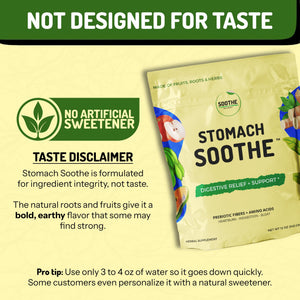 Stomach Soothe Soothe Naturals Acid Reflux Powder - L Glutamine for Gut Health, Acid Reflux Medicine, Leaky Gut Repair, Gut Lining Repair, Alginate for Acid Reflux (30 Servings) Stomach Soothe buy supplements Au