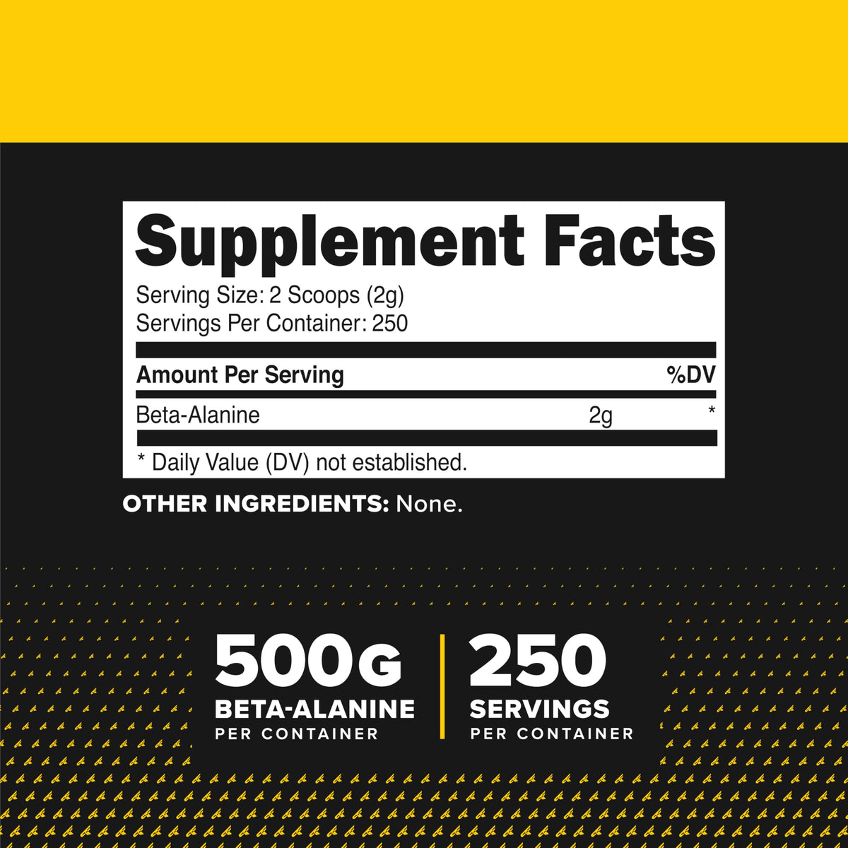 Primaforce Beta Alanine Powder 500g - Pre & Post Workout Endurance Supplement Unflavored