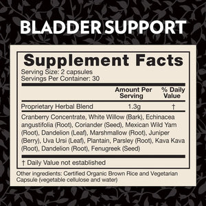 Crystal Star Bladder Support (60 Capsules) – Herbal Supplement for Healthy Bladder Function - Cranberry, Dandelion & Fenugreek - Helps Overactive Bladder and Incontinence - Non-GMO Crystal StarBuy Supplements Australia