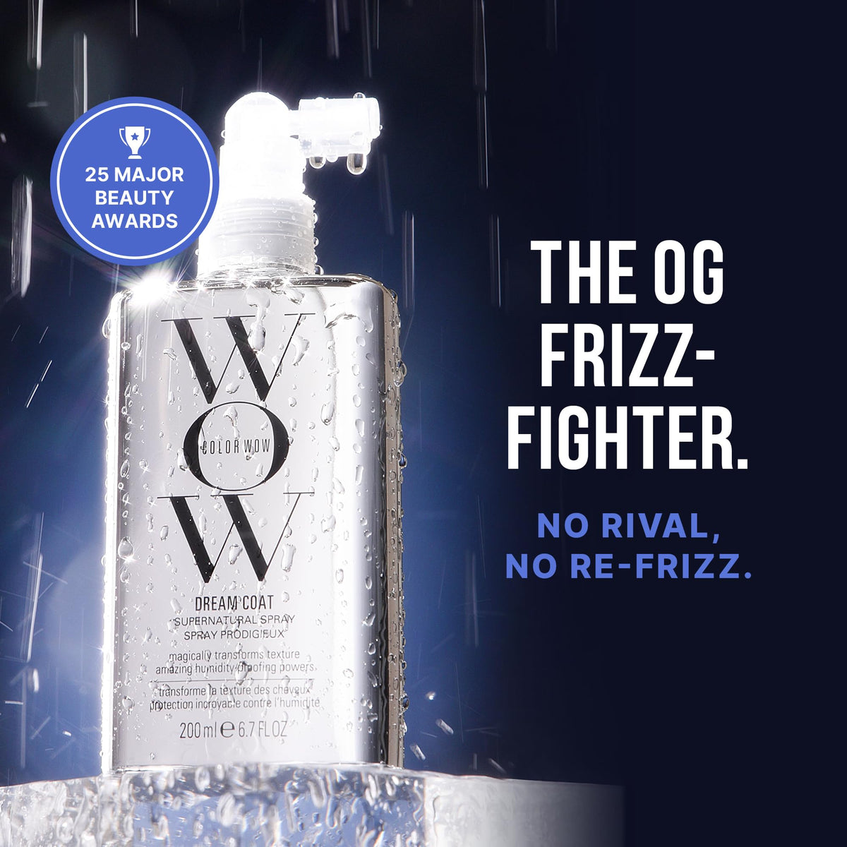 COLOR WOW Dream Coat Supernatural Spray, 6.7 Fl Oz - Keep Your Hair Frizz-Free and Shiny No Matter the Weather