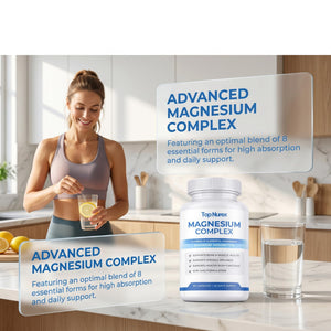 Top Nurex Magnesium Complex for Women & Men,1000mg High Absorption Blend, 8 Magnesium Forms Including Glycinate, Citrate & Malate, Daily Nutrient Support, Vegan Non-GMO, 90 Capsules (1 Pack) wuliao buy supplements Au