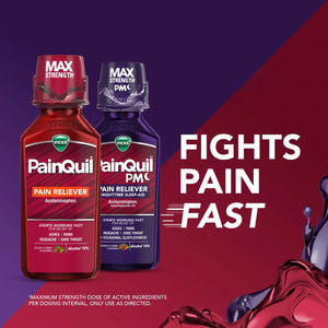 Vicks PainQuil & PainQuil PM Pain Relief Liquid, 1000mg Acetaminophen, 2x12 oz VicksBuy Supplements Australia
