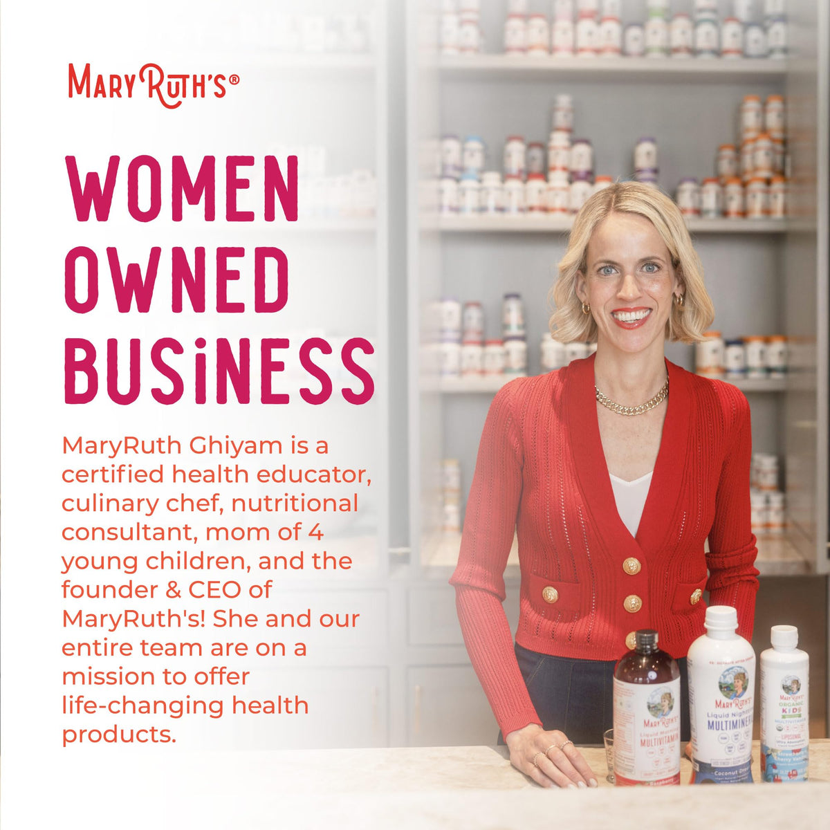 MARYRUTH'S 3-in-1 Daily Health Probiotics for Women - Hormone Support & Gut Health Supplement for Women - Women’s Probiotic