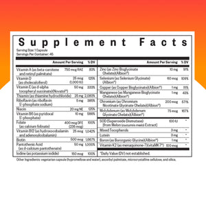 Seeking Health Multivitamin One MF - MTHFR Support Supplement with Calcium Folinate & Vitamin B12 - Easy-to-Digest - Methyl-Free Vegetarian Capsule - 45 Veggie Capsules Seeking HealthBuy Supplements Australia