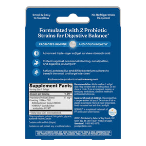 Nature's Way Probiotic Pearls Acidophilus, Supports Digestive Balance & Gut Health*, Reduces Occasional Constipation and Bloating*, 1 Billion CFU, No Refrigeration Required, 90 Softgels