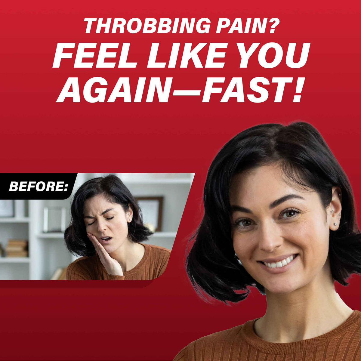 Orajel 4X for Toothache & Gum Pain: Severe Cream Tube 0.33oz- From Oral Pain Relief Brand