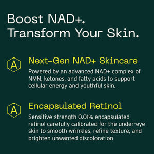 Aramore NAD+ Cell Energizing Skin Care Treatment with Proprietary NAD+ Precursor Complex, Clinically Proven to Target 12 Signs of Aging - 15ml AramoreBuy Supplements Australia