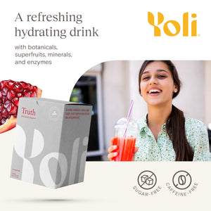Yoli® Truth Antioxidant and Immune Support Supplement with Vitamin C, Botanicals, Superfruits, and Minerals - Pomegranate, 30 Packets YoliBuy Supplements Australia