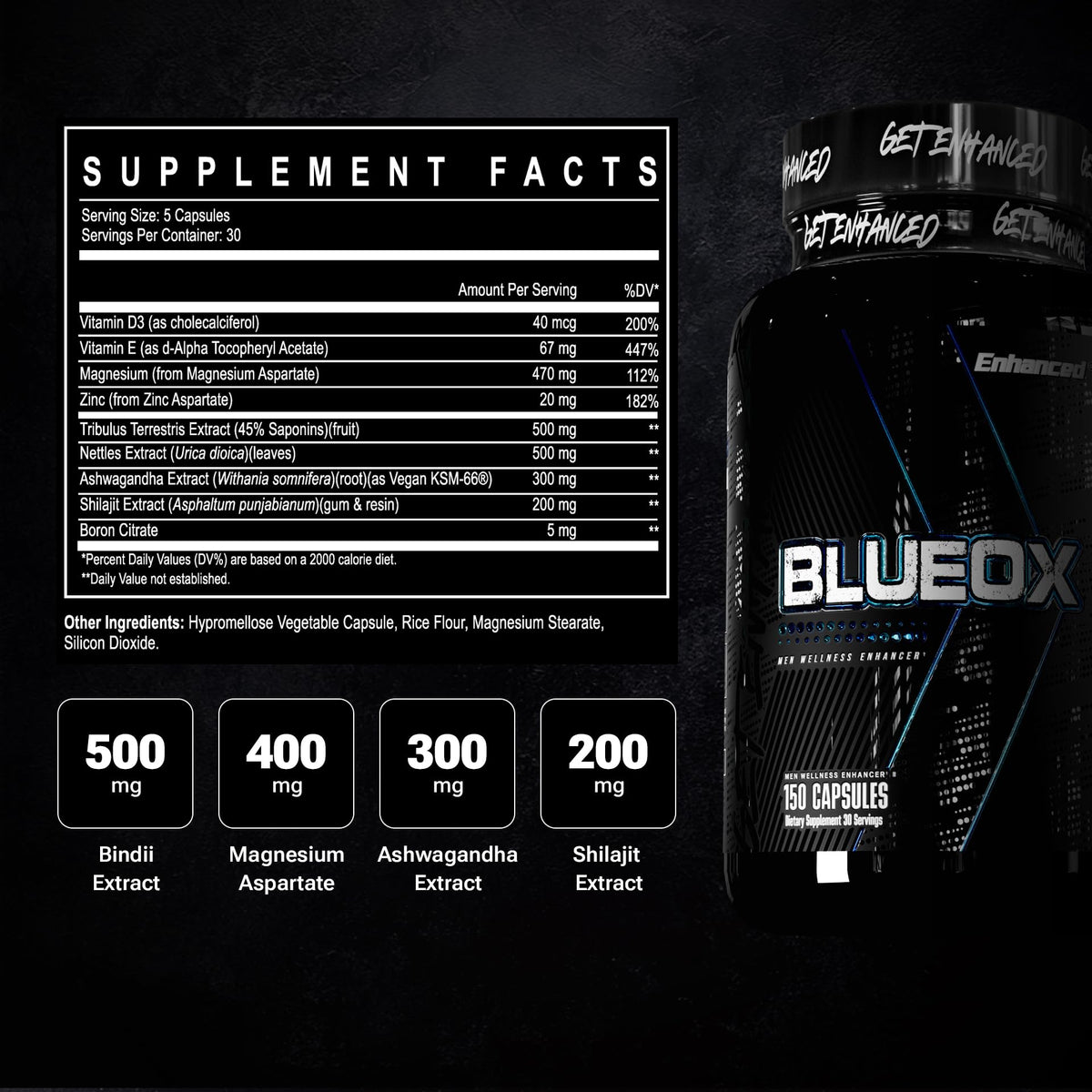 Testosterone Booster for Men - Natural Strength, Energy & Performance Support Supplement for Muscle Growth & Vitality