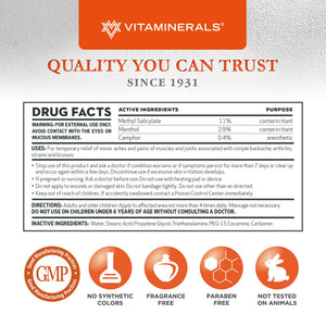 Vitaminerals 171 Glenalgesic® Pain Support Analgesic Balm, Muscle & Joint | Maximum Strength | Menthol | Camphor (8 oz) VitamineralsBuy Supplements Australia