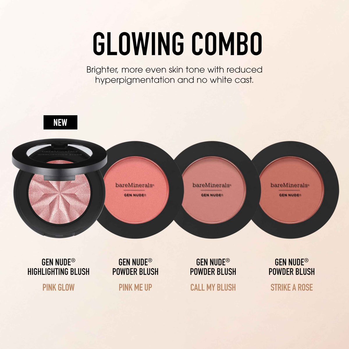 bareMinerals Gen Nude Powder Blush, Pink Me Up, Vegan, Cruelty-Free & Dermatologist-Tested