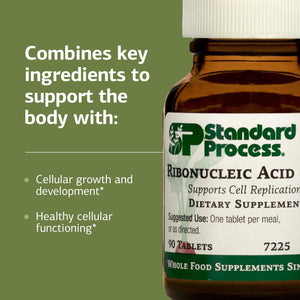 Standard Process Ribonucleic Acid RNA - Cell Development Support - Aids Protein Synthesis - Vegan, Gluten-Free, Non-Soy, & Non-Grain - 90 Tablets (90 Servings) Standard Process Inc.Buy Supplements Australia