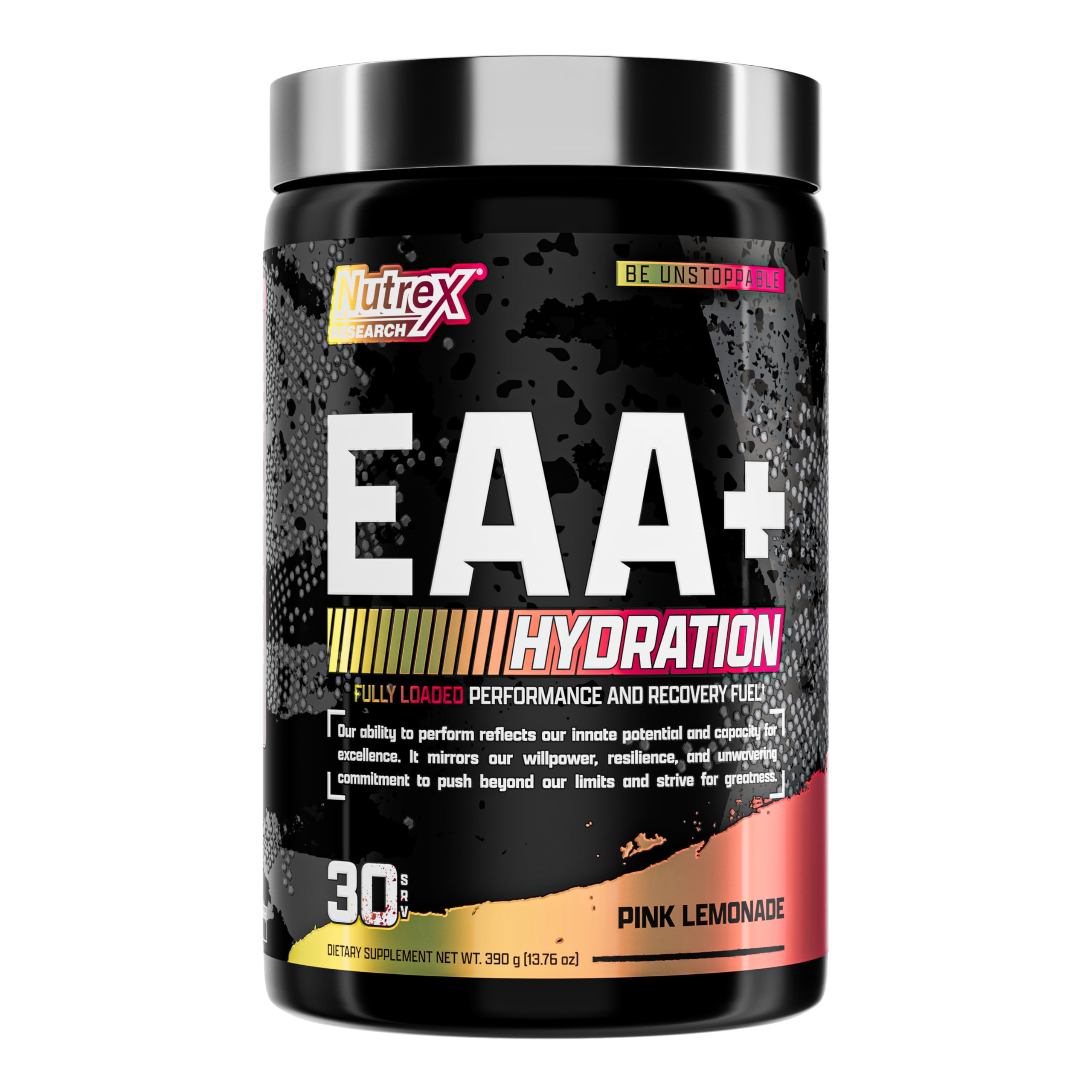 Nutrex Research EAA Hydration - EAAs + BCAA Powder - Muscle Recovery, Strength, Muscle Building, Endurance - 8G Essential Amino Acids + Electrolytes - Strawberry Watermelon 30 Serving