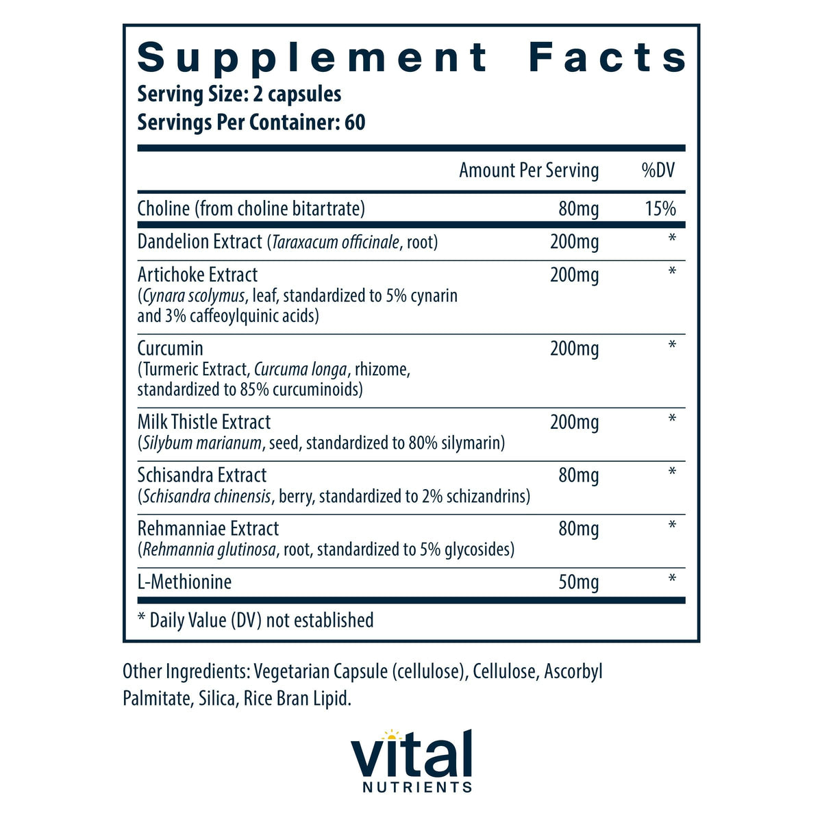 supplement products​Vital Nutrients Liver Support Milk Thistle and Curcumin - Vegan Supplement - Herbal Combination to Support Healthy Liver Function - JerryCherryUSA