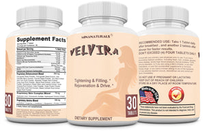 MINANATURALS VELVIRA Feminine Wellness Support Supplement for Women Herbal Rejuvenation Formula with Vitamins, Amino Acids & Collagen 30 Tablets MINANATURALS buy supplements Au