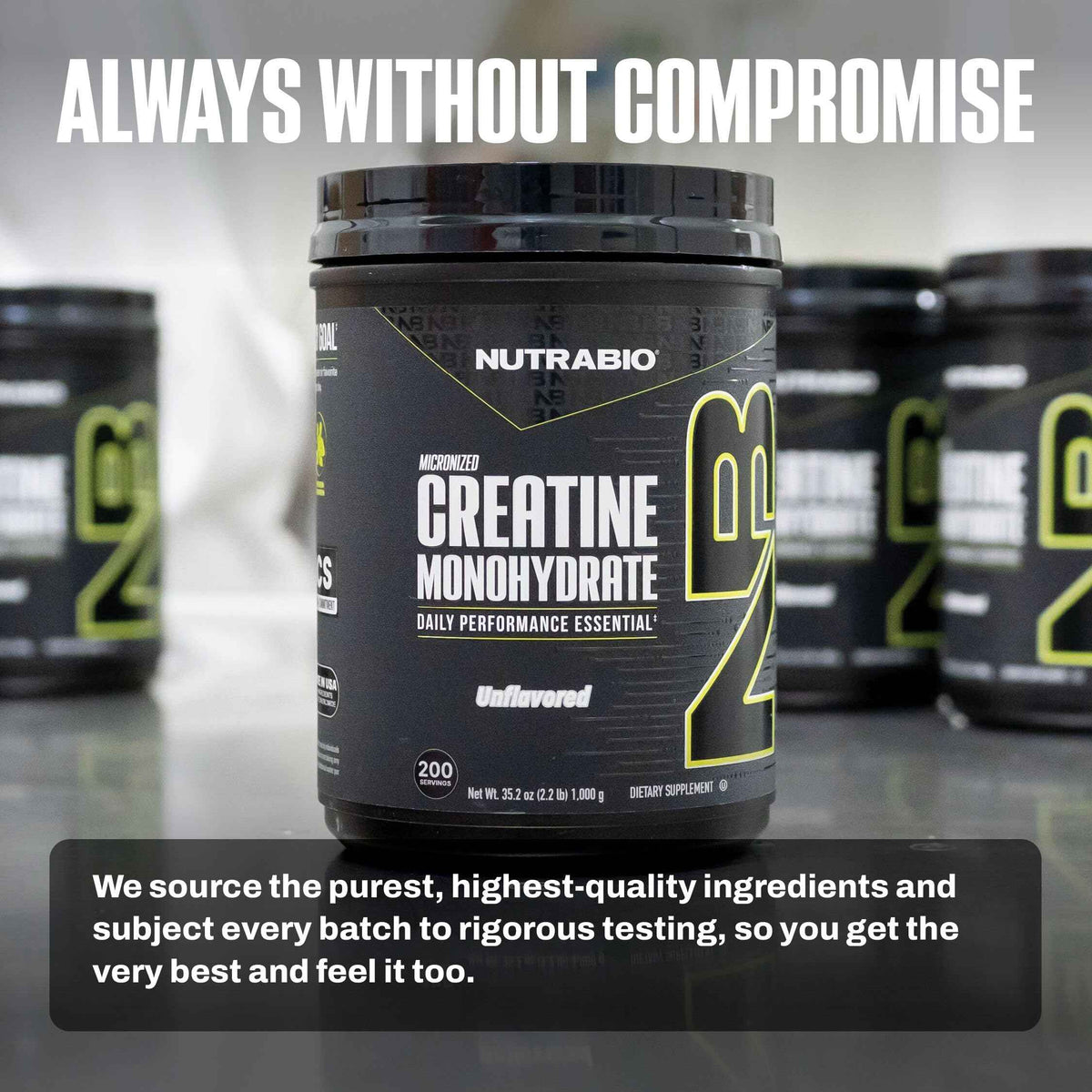 NutraBio Pure Micronized Creatine Monohydrate Powder Supplement, Unflavored, (1000 g) - Supports Bulk Muscle Energy, Recovery, and Strength - HPLC Tested Creatine Powder