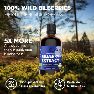 Grandpa Gifts from Granddaughter Wild Bilberry Extract USDA Organic Alcohol-Free 2x3.4oz Bottle of Liquid Bilberry Gift for Grandpa Health Gifts for Eyes High Bioavailability Liquid Extract 40 Serving Jungle PowdersBuy Supplements Australia