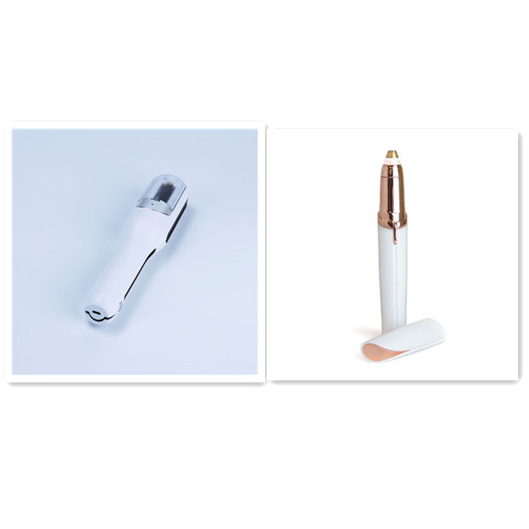 Flawlessly Brows Electric Eyebrow Remover - Painless Precision Hair Trimmer with LED Light