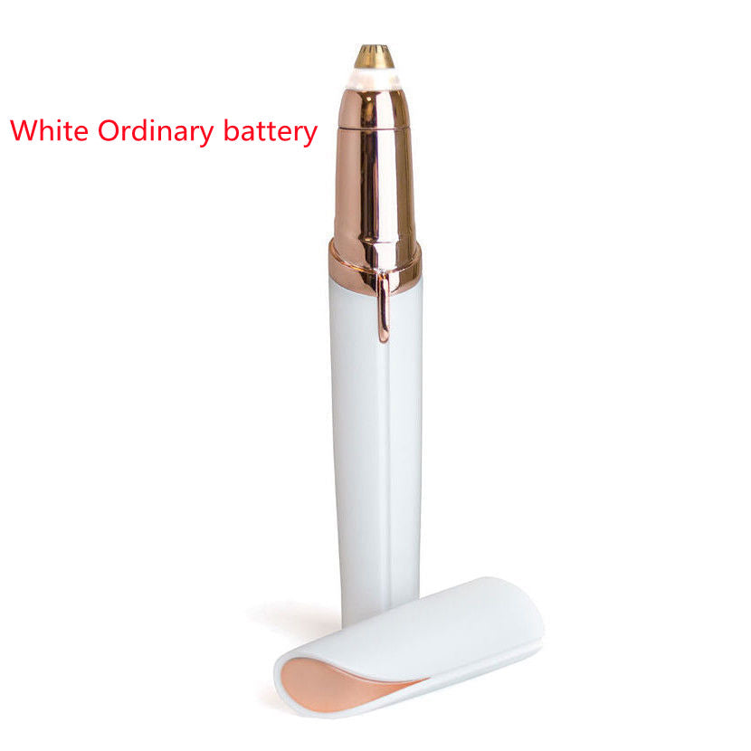 Flawlessly Brows Electric Eyebrow Remover - Painless Precision Hair Trimmer with LED Light