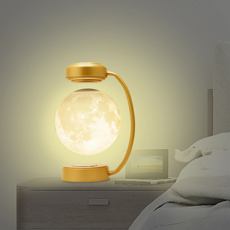 3D LED Moon Lamp - Magnetic Levitating Rotating Floating Night Light