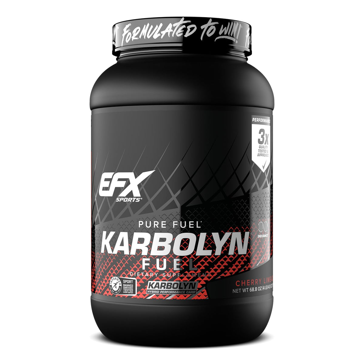 EFX Sports Karbolyn Fuel carbohydrate powder intra workout energy recovery cherry limeade 37 servings