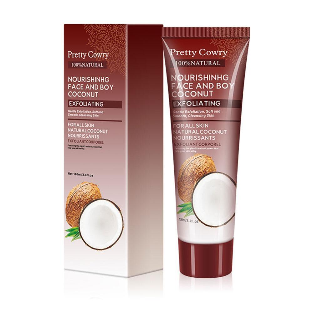 Papaya Cucumber Coconut Exfoliating Gel - Gentle Facial & Body Scrub 100ml