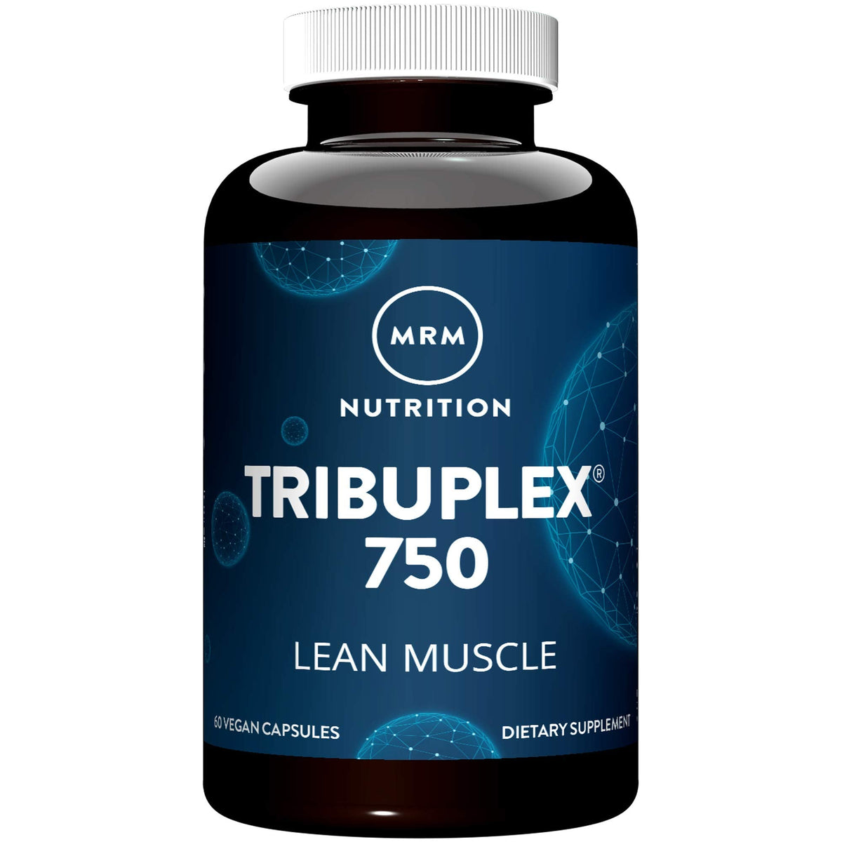 MRM TribuPlex 750mg herbal testosterone support supplement 60 capsules bottle for men